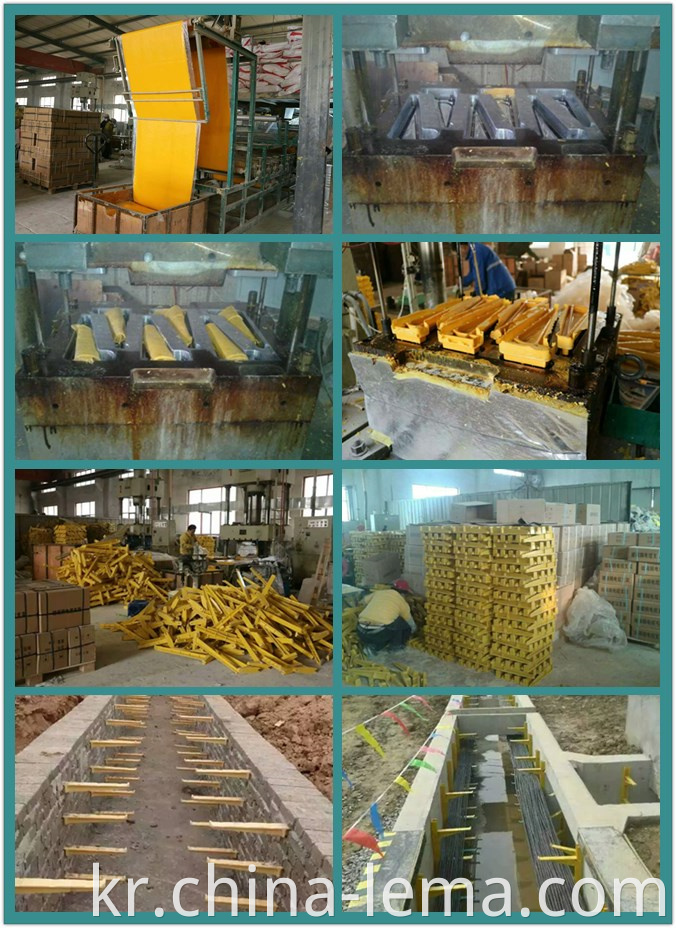 production of the fiberglass reinforced cable holder